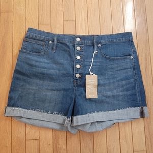 Madewell High-Rise Denim Shorts 33